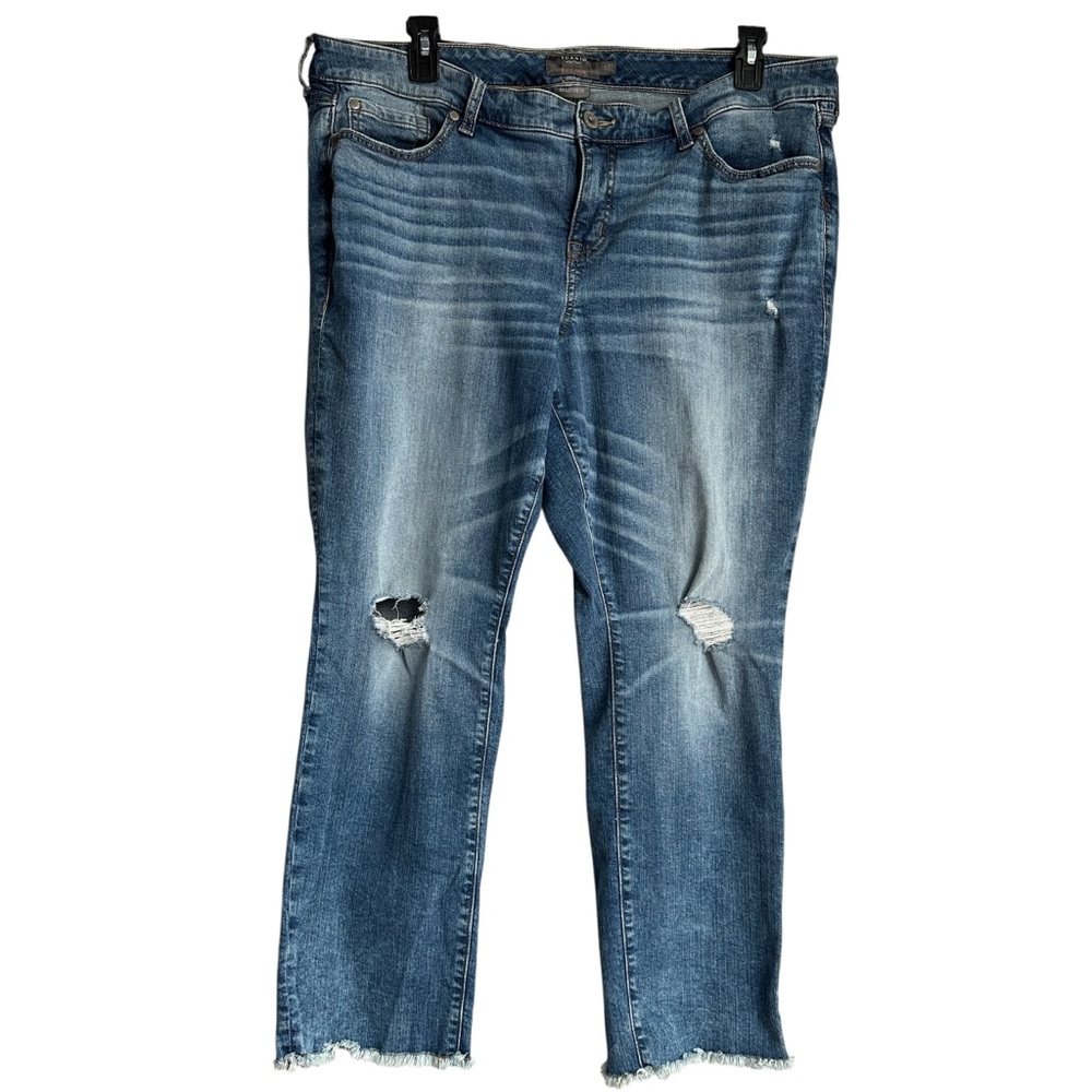 Torrid Crop Boyfriend Vintage Stretch Jeans Size 18